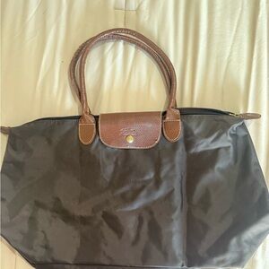 Longchamp Dark Brown Tote Bag